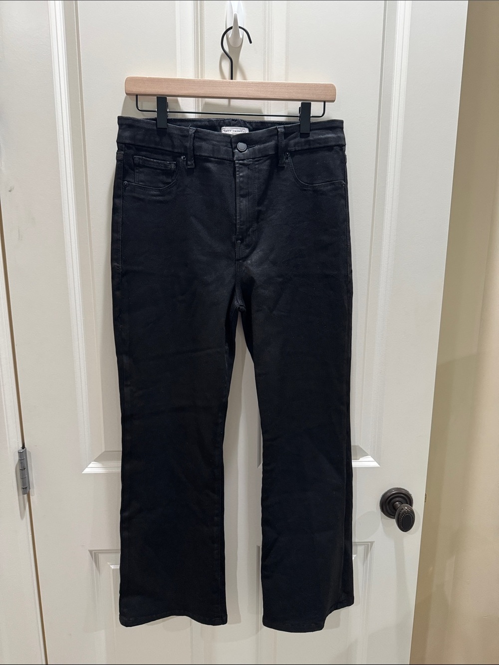 Good American Women's Good Legs Crop Mini Boot Jeans